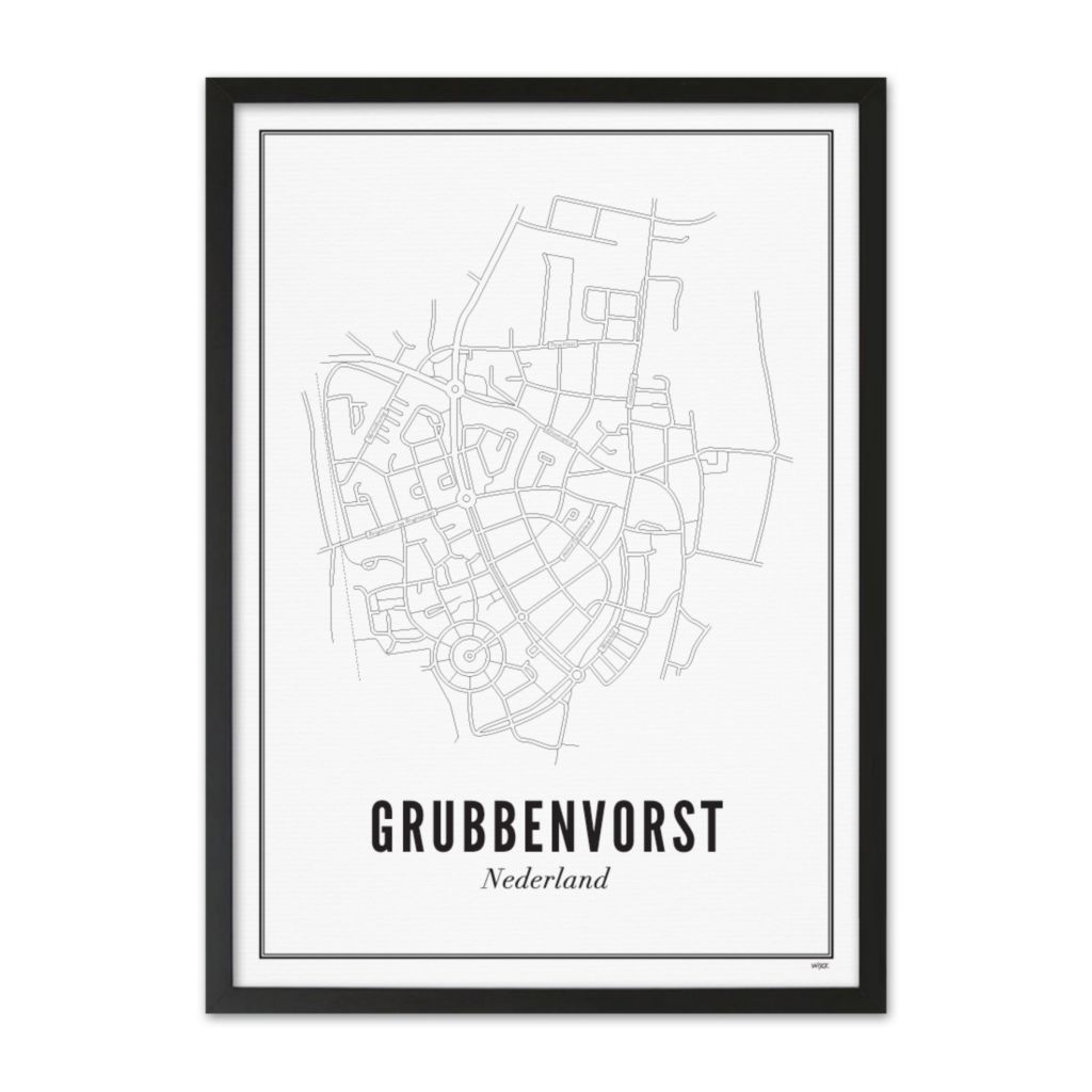 Poster van Grubbenvorst - Stad | WIJCK. 