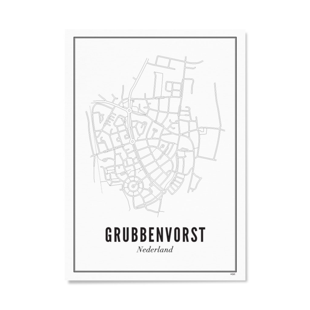 Poster van Grubbenvorst - Stad | WIJCK. 