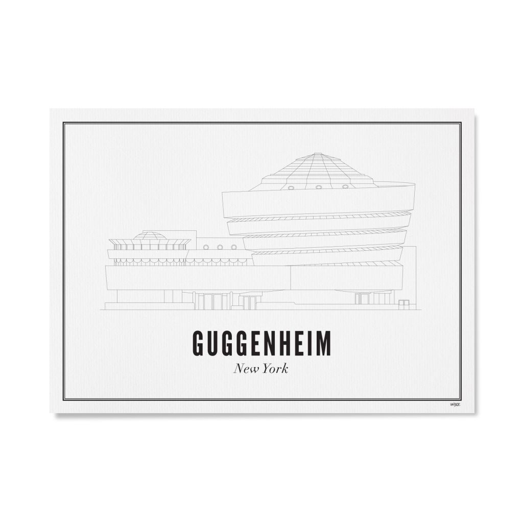 Poster von New York - Guggenheim | WIJCK.