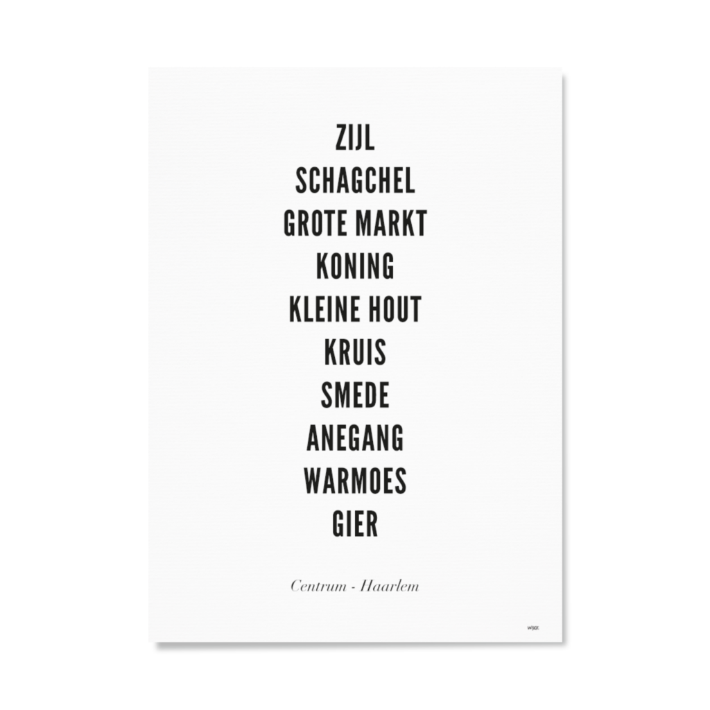 Affiches de Haarlem - Centre | WIJCK.