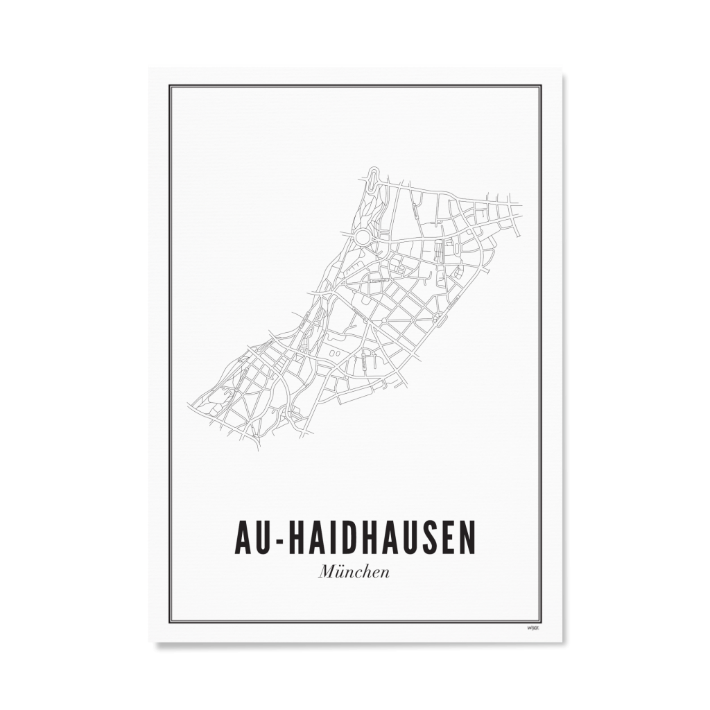 Poster von München - Au-Haidhausen | WIJCK.