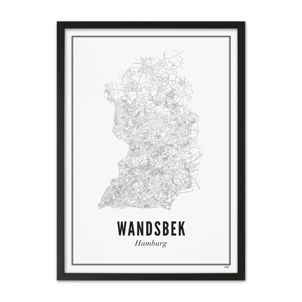 Poster von Hamburg - Wandsbek | WIJCK.