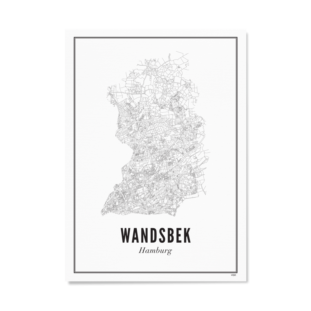 Poster von Hamburg - Wandsbek | WIJCK.