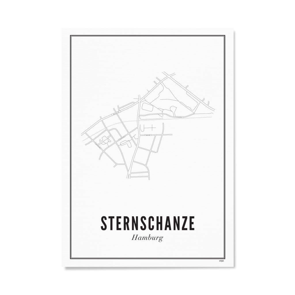 Poster von Hamburg - Sternschanze | WIJCK.