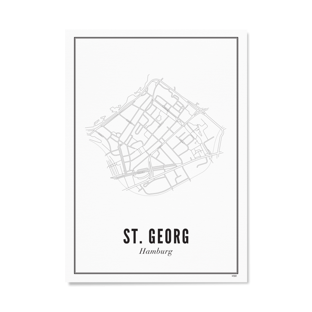 Poster von Hamburg - St. Georg | WIJCK.