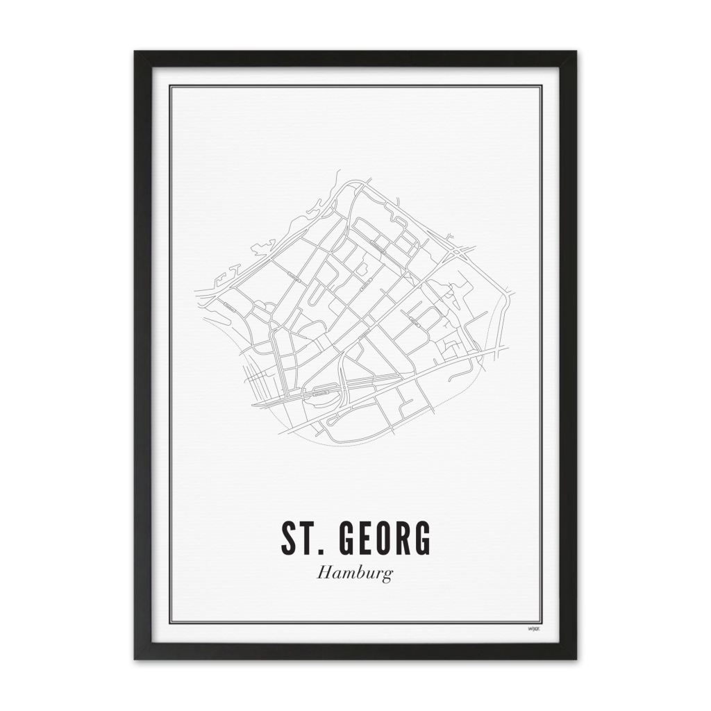 Poster von Hamburg - St. Georg | WIJCK.