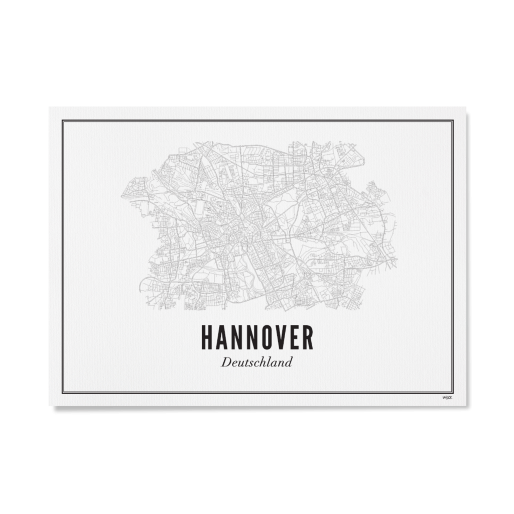 Poster van Hannover - Stad | WIJCK. 