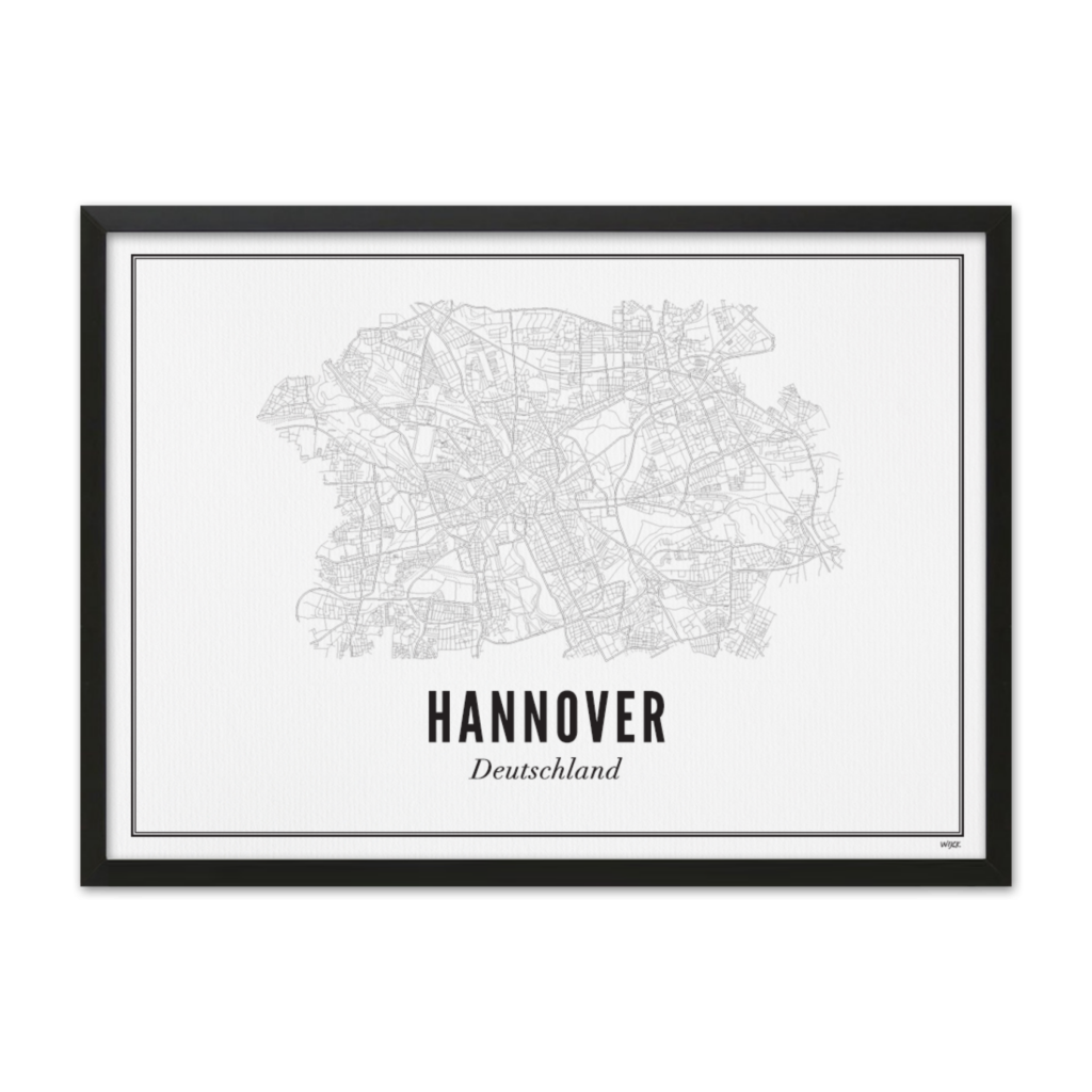 Poster van Hannover - Stad | WIJCK. 
