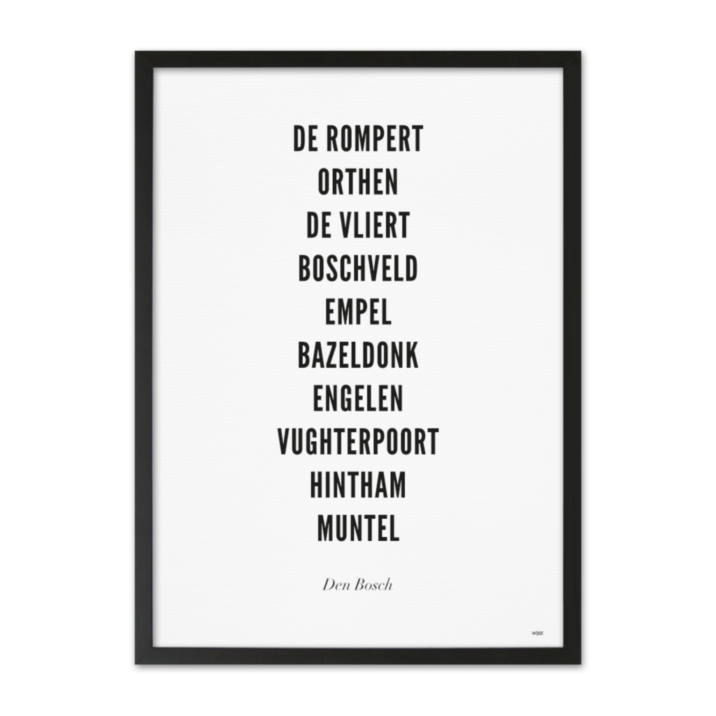 Poster of Den Bosch - City | WIJCK.