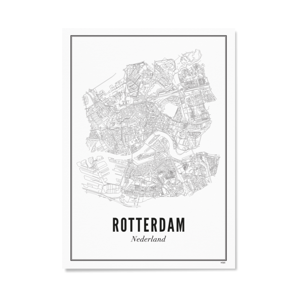 Poster van Rotterdam - Stad | WIJCK. 