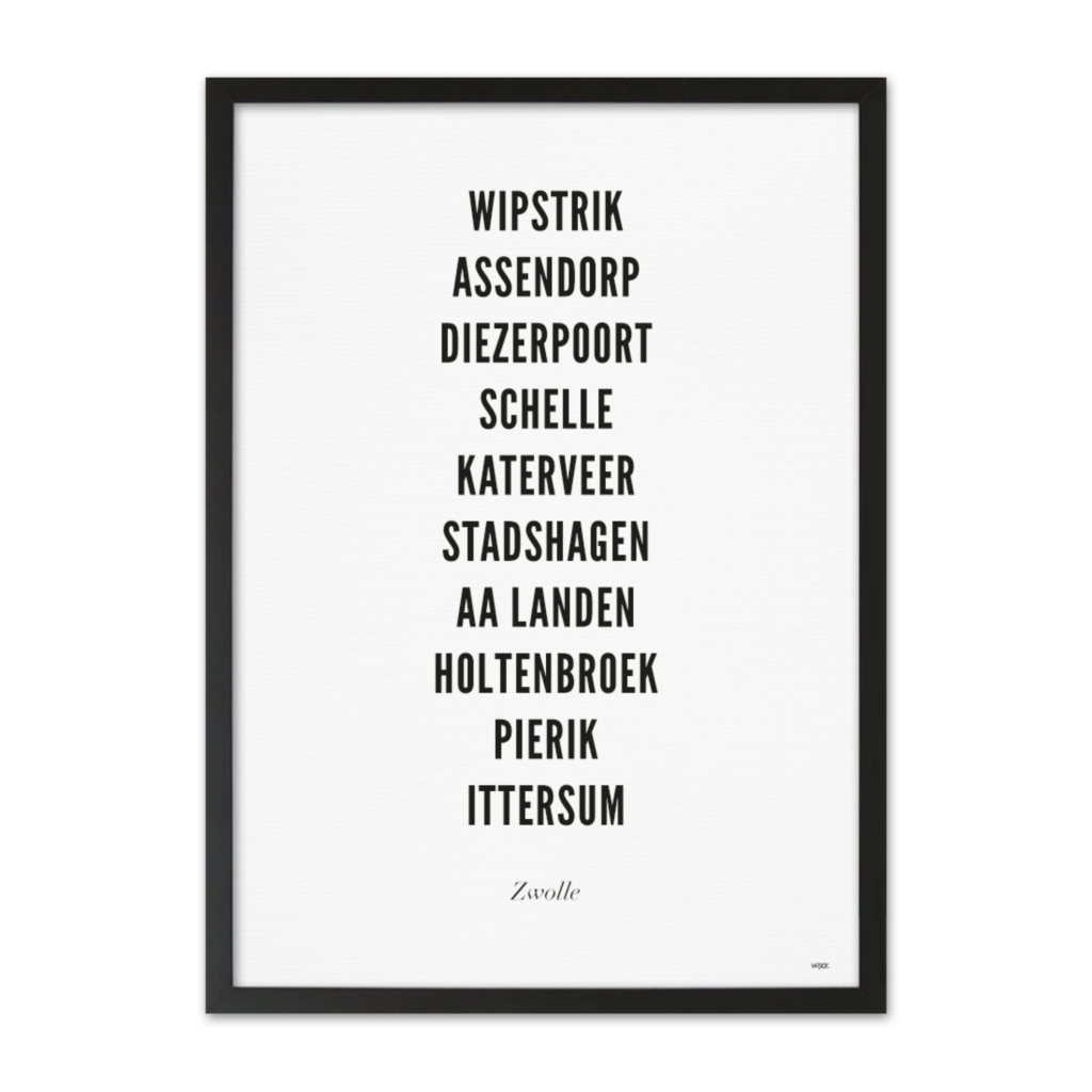 Poster van Zwolle - Stad | WIJCK. 