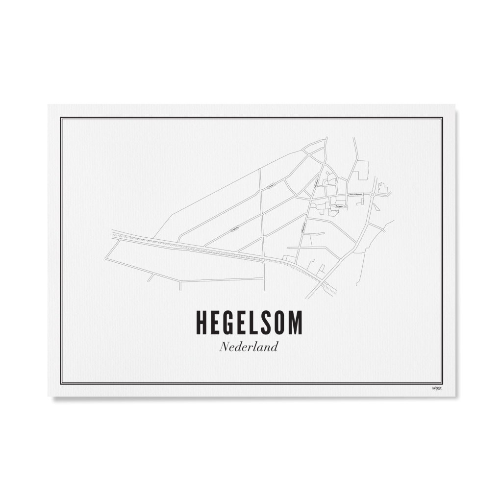 Poster van Hegelsom - Stad | WIJCK. 