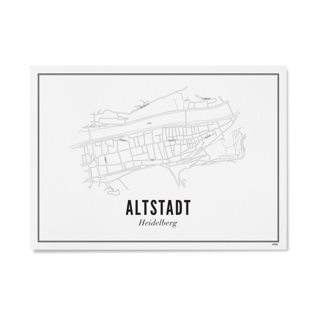 Poster von Heidelberg - Altstadt | WIJCK.
