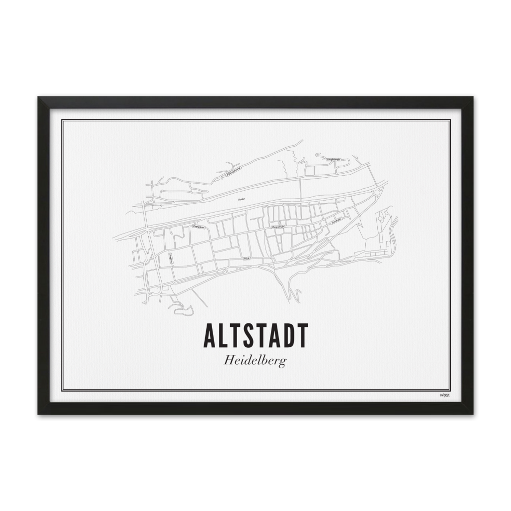 Poster von Heidelberg - Altstadt | WIJCK.