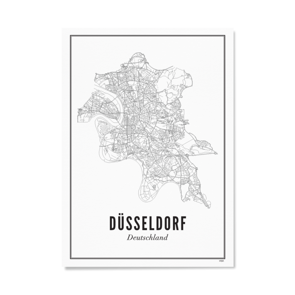 Poster van Düsseldorf - Stad | WIJCK. 
