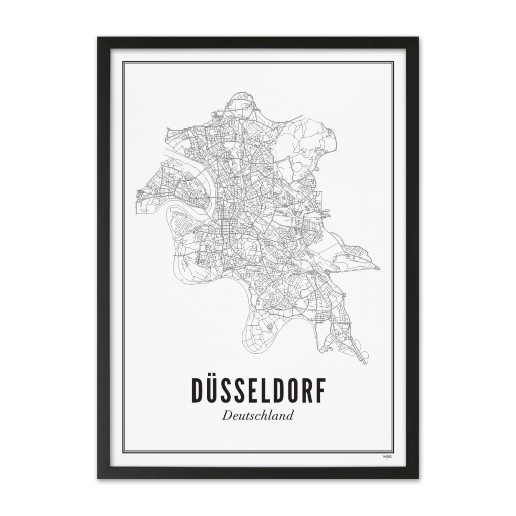 Poster van Düsseldorf - Stad | WIJCK. 
