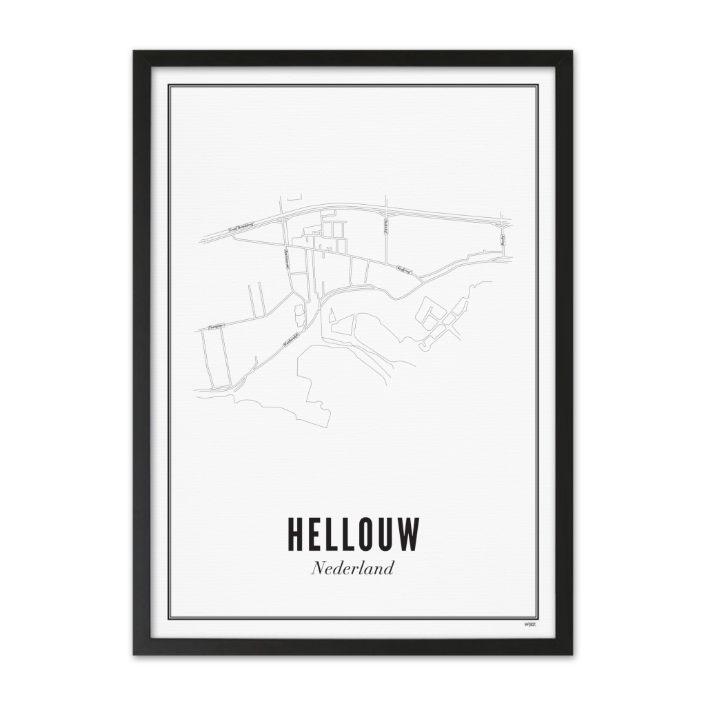 Poster van Hellouw - Stad | WIJCK. 