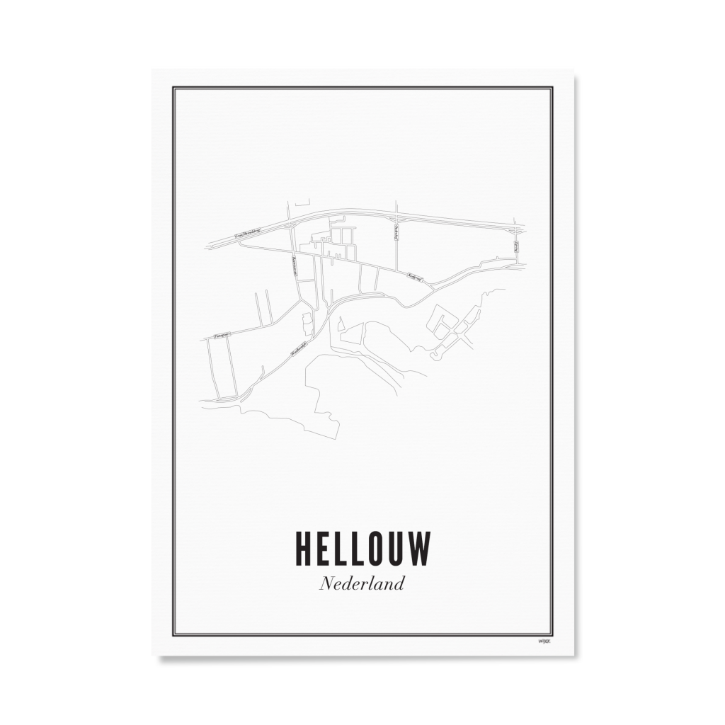 Poster van Hellouw - Stad | WIJCK. 