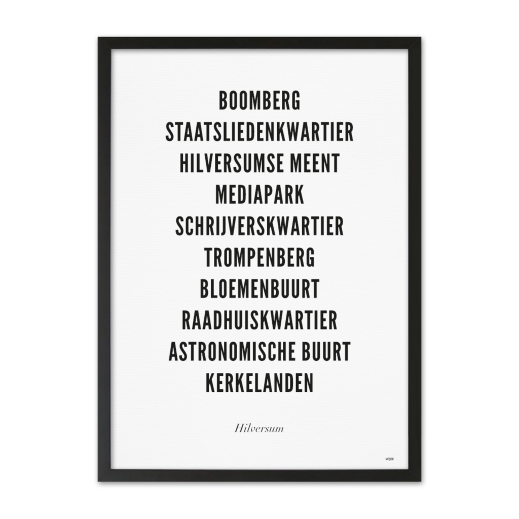 Poster von Hilversum - Stadt | WIJCK.
