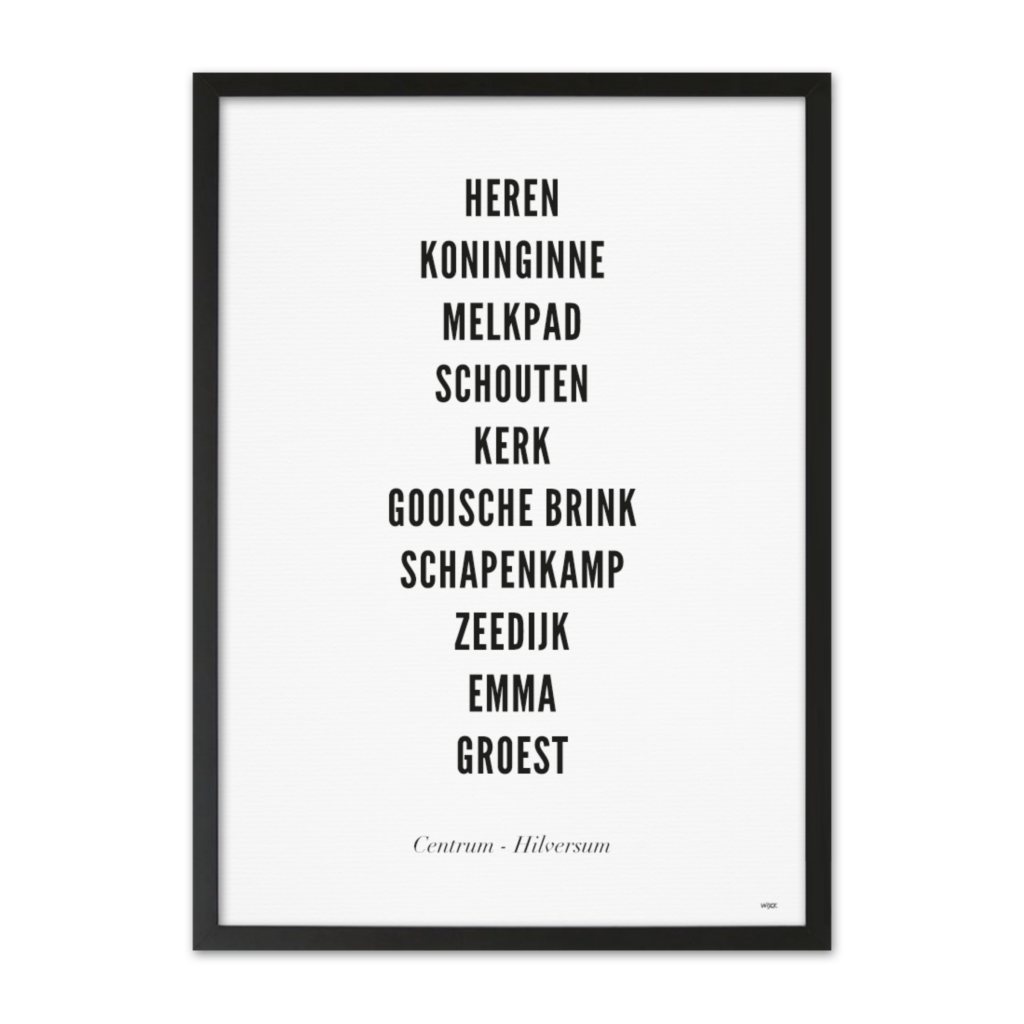 Poster von Hilversum - Zentrum | WIJCK.