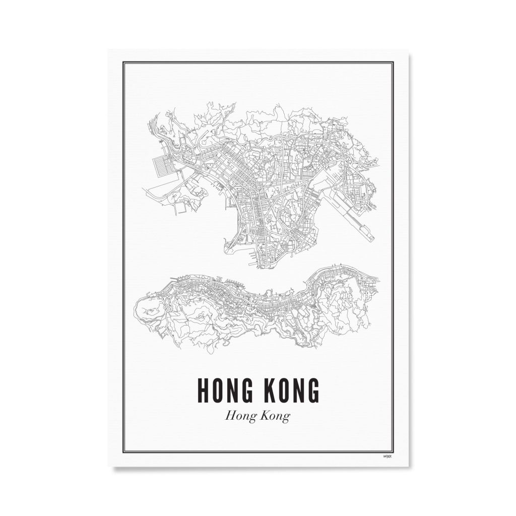 Poster van Hong Kong - Stad | WIJCK. 