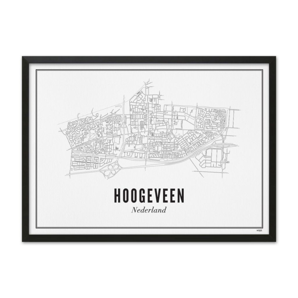 Poster von Hoogeveen - Stad | WIJCK.