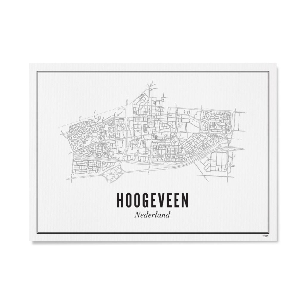 Poster von Hoogeveen - Stad | WIJCK.