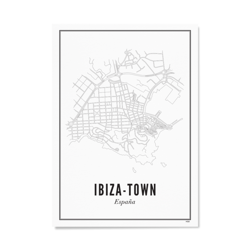 Poster von Ibiza - Stadt | WIJCK.