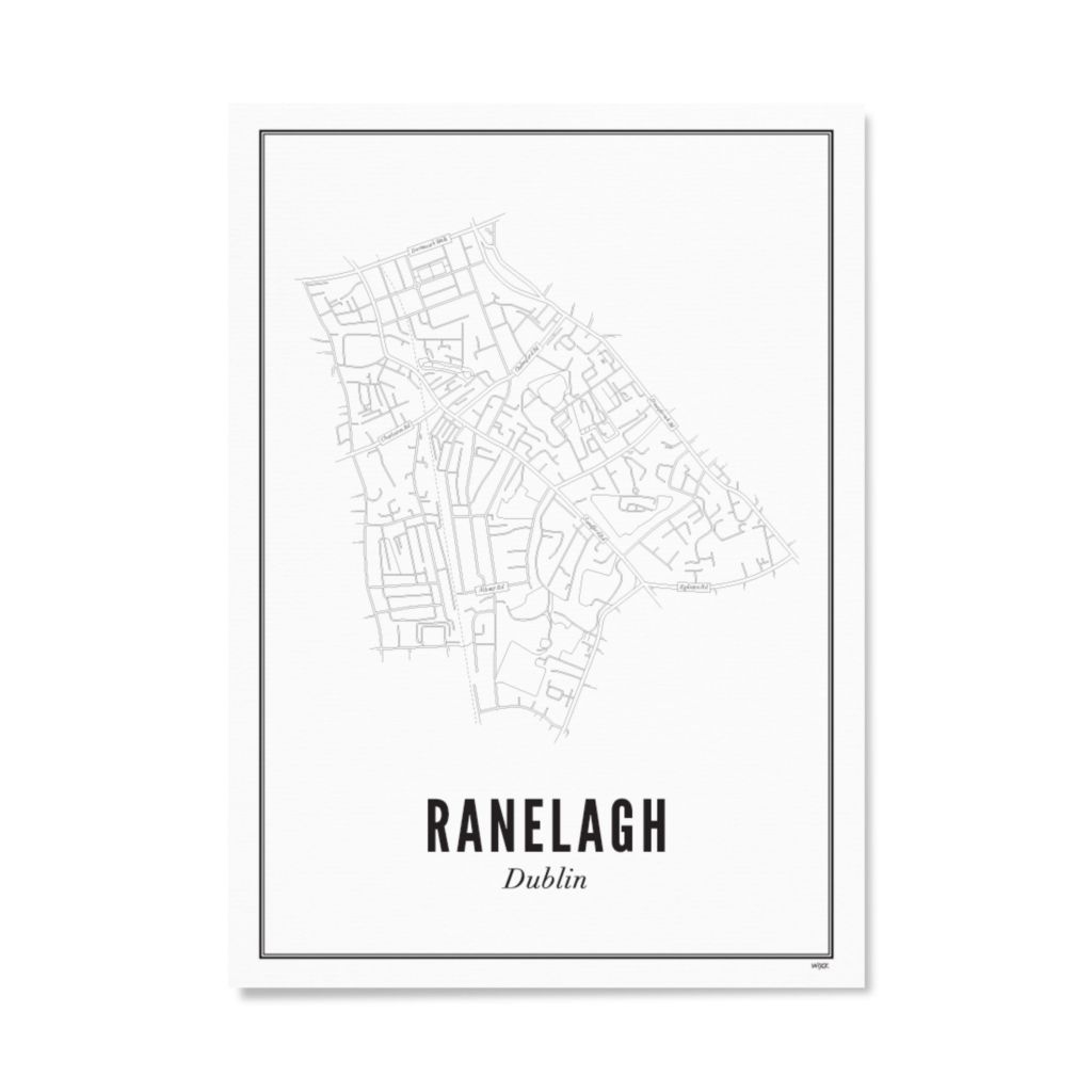 Poster von Dublin - Ranelagh | WIJCK.