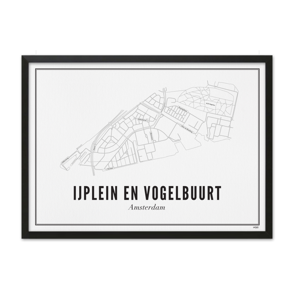 Poster von Amsterdam - IJplein en Vogelbuurt | WIJCK.