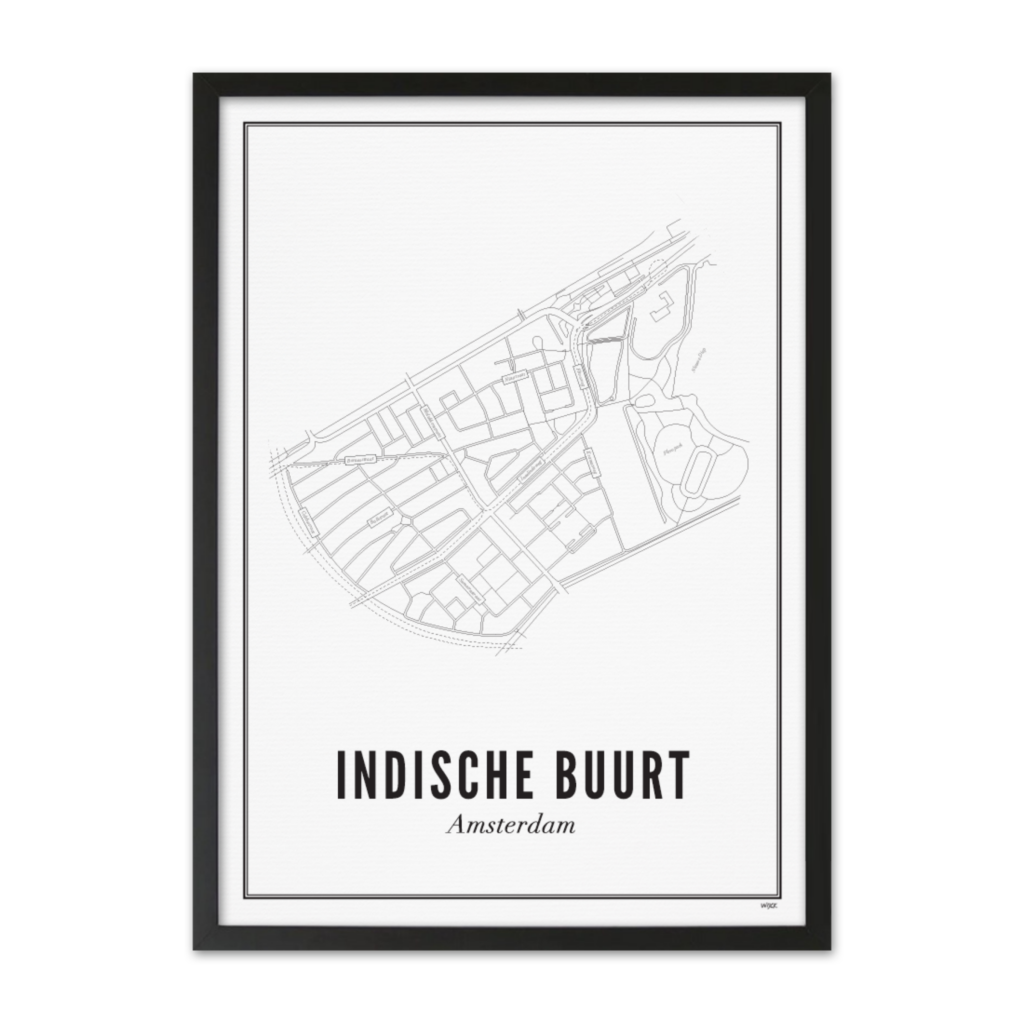 Poster von Amsterdam - Indische Buurt | WIJCK.