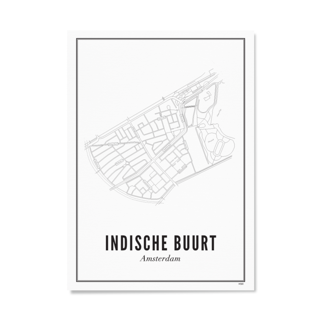 Poster von Amsterdam - Indische Buurt | WIJCK.