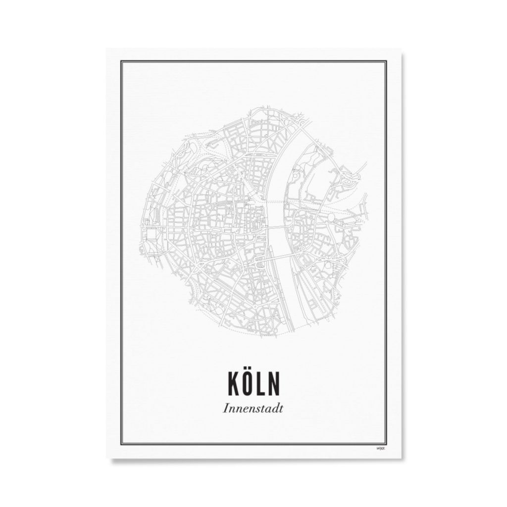 Poster van Keulen - Centrum | WIJCK. 