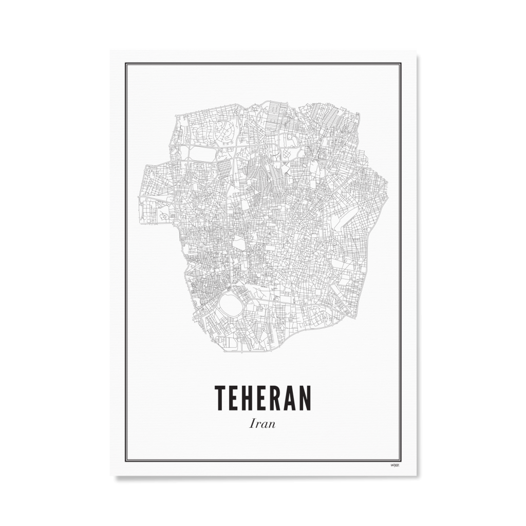 Poster van Teheran - Stad | WIJCK. 