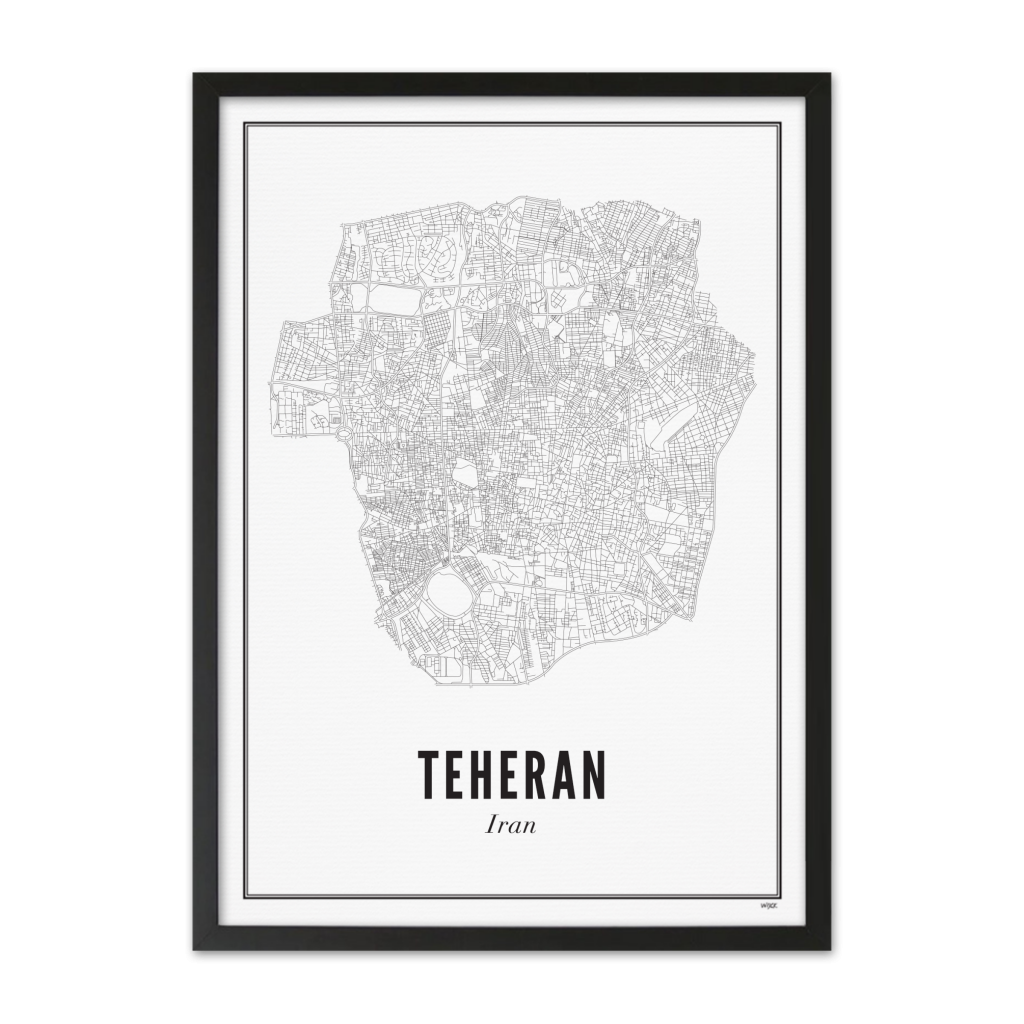 Poster van Teheran - Stad | WIJCK. 