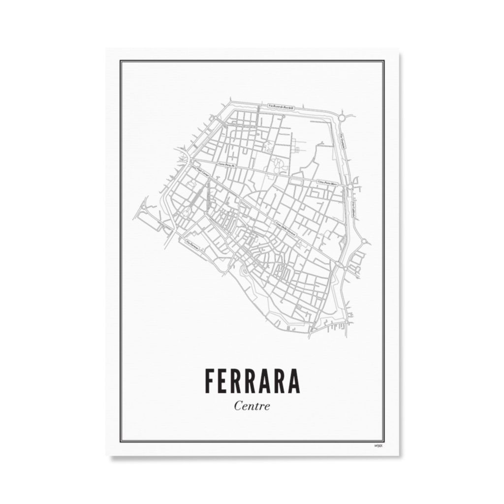 Poster von Ferrara - Zentrum | WIJCK.