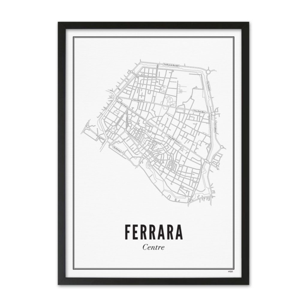 Poster von Ferrara - Zentrum | WIJCK.