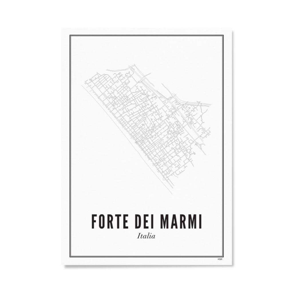 Poster von Forte dei Marmi - Stad | WIJCK.