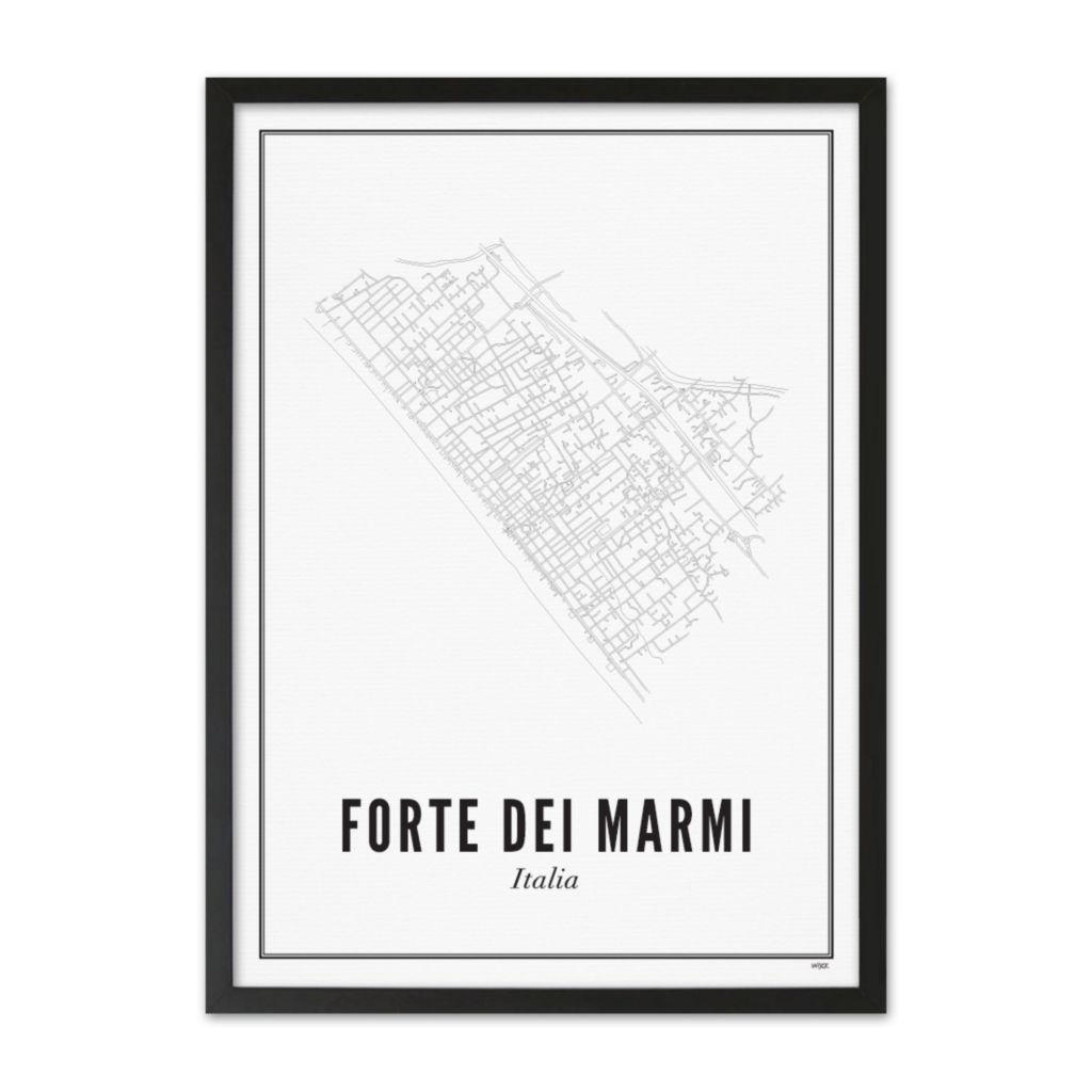 Poster von Forte dei Marmi - Stad | WIJCK.