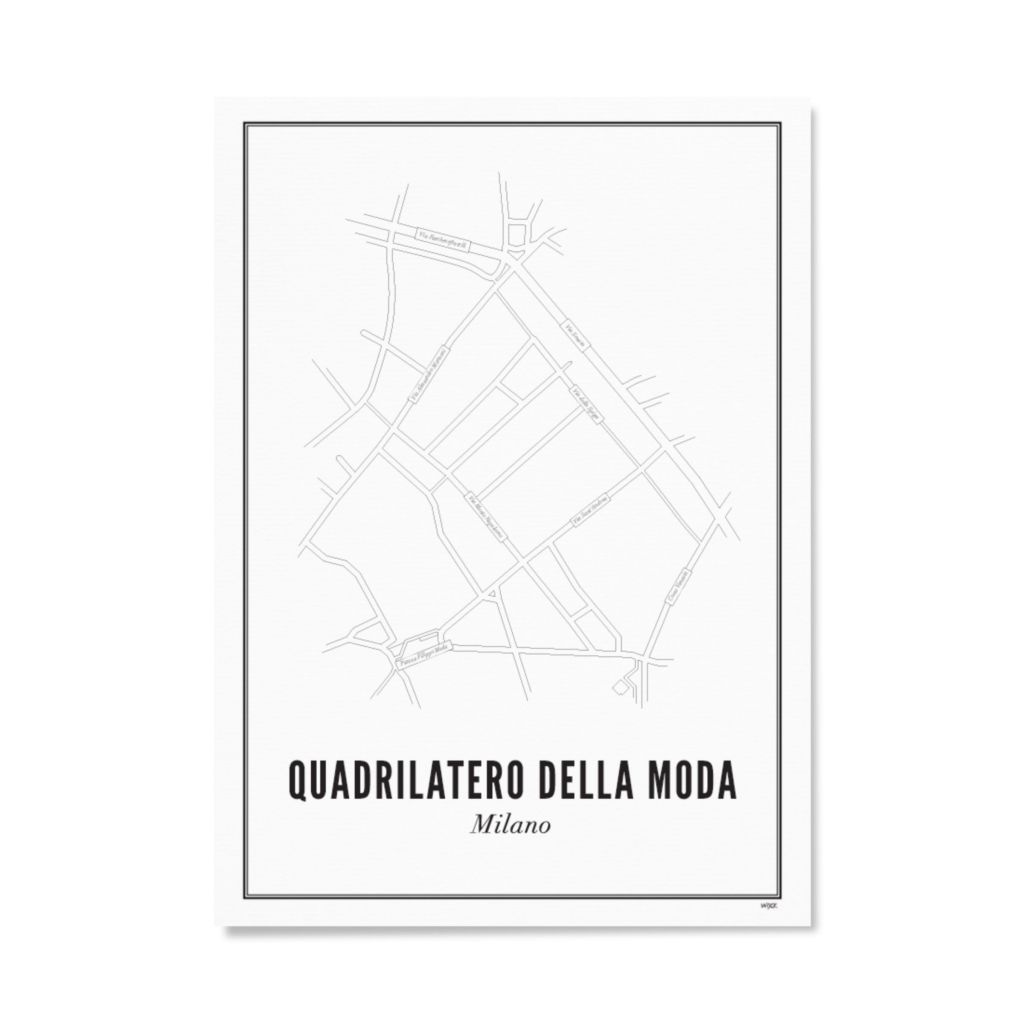 Affiches de Milan - Quadrilatero della Moda | WIJCK.