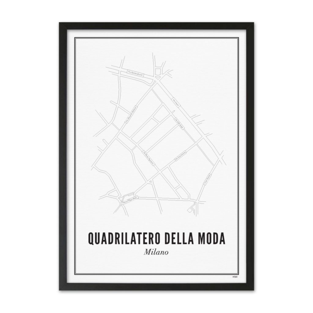 Affiches de Milan - Quadrilatero della Moda | WIJCK.