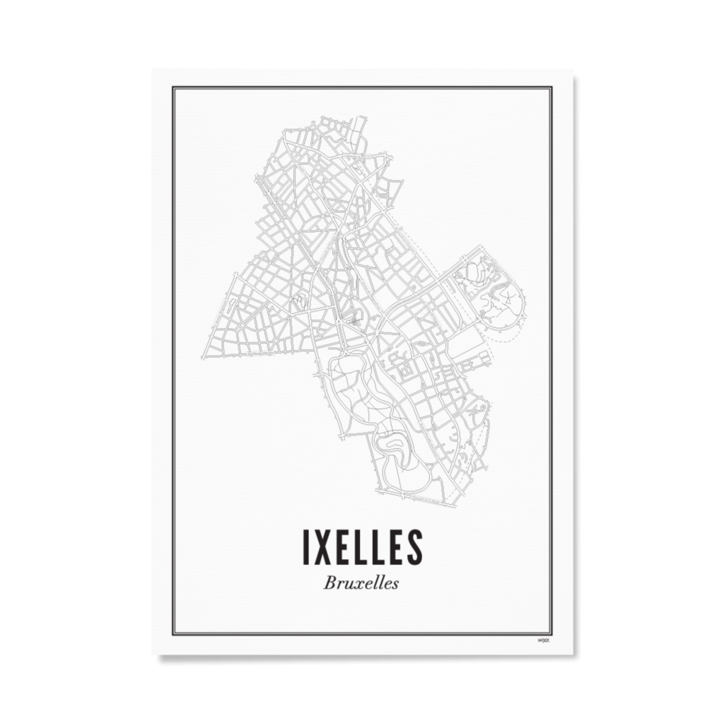 Poster von Brüssel - Ixelles | WIJCK.