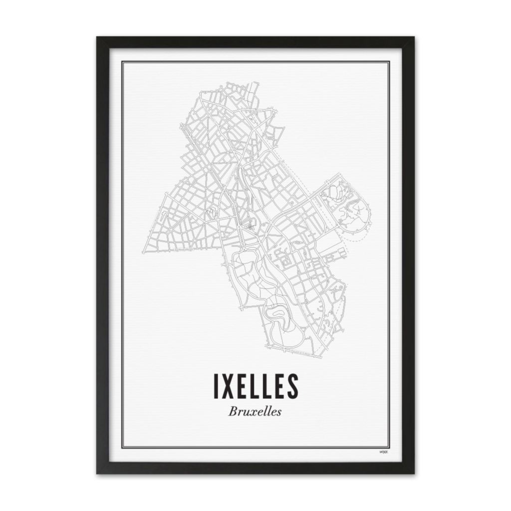 Poster von Brüssel - Ixelles | WIJCK.