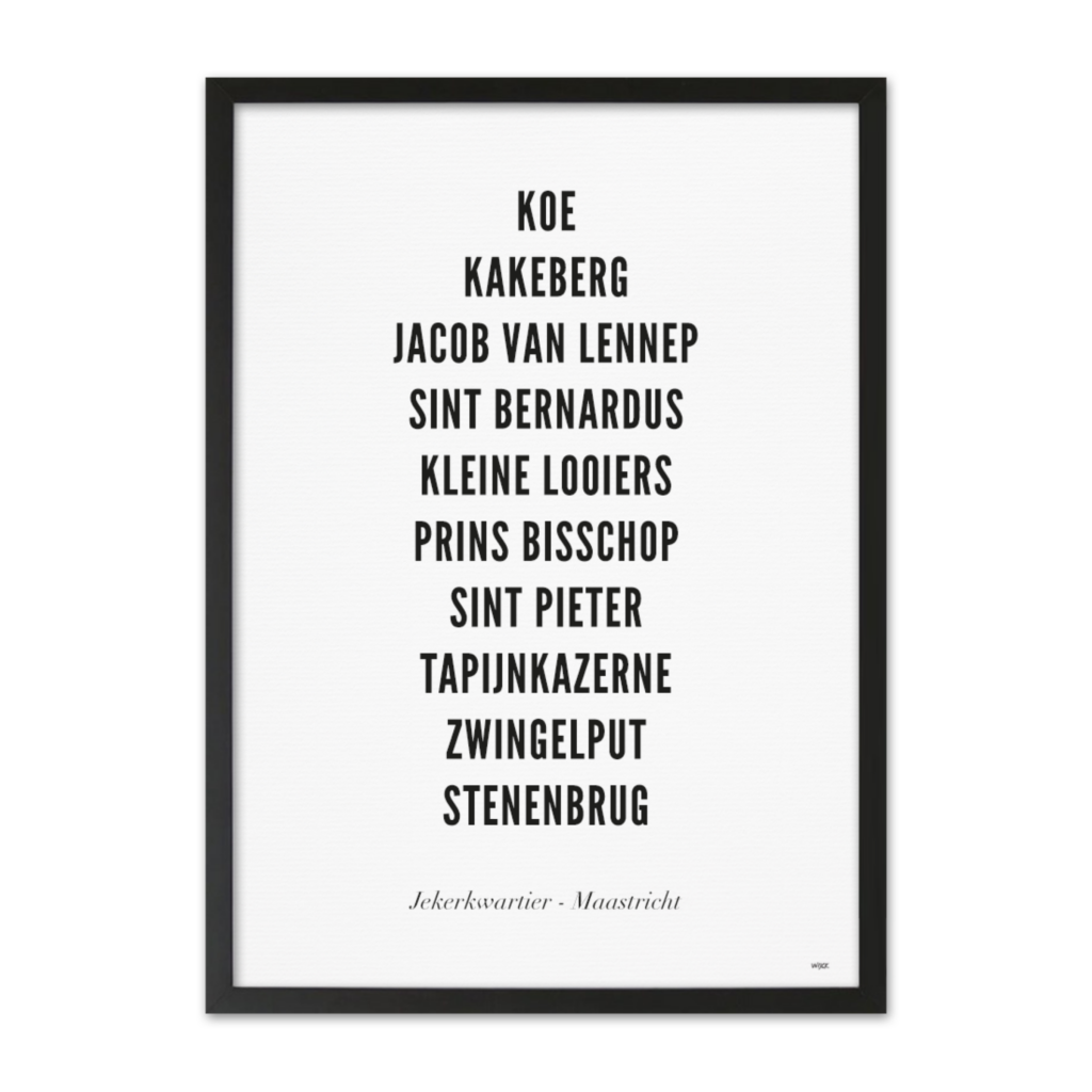 Affiches de Maastricht - Jekerkwartier | WIJCK.