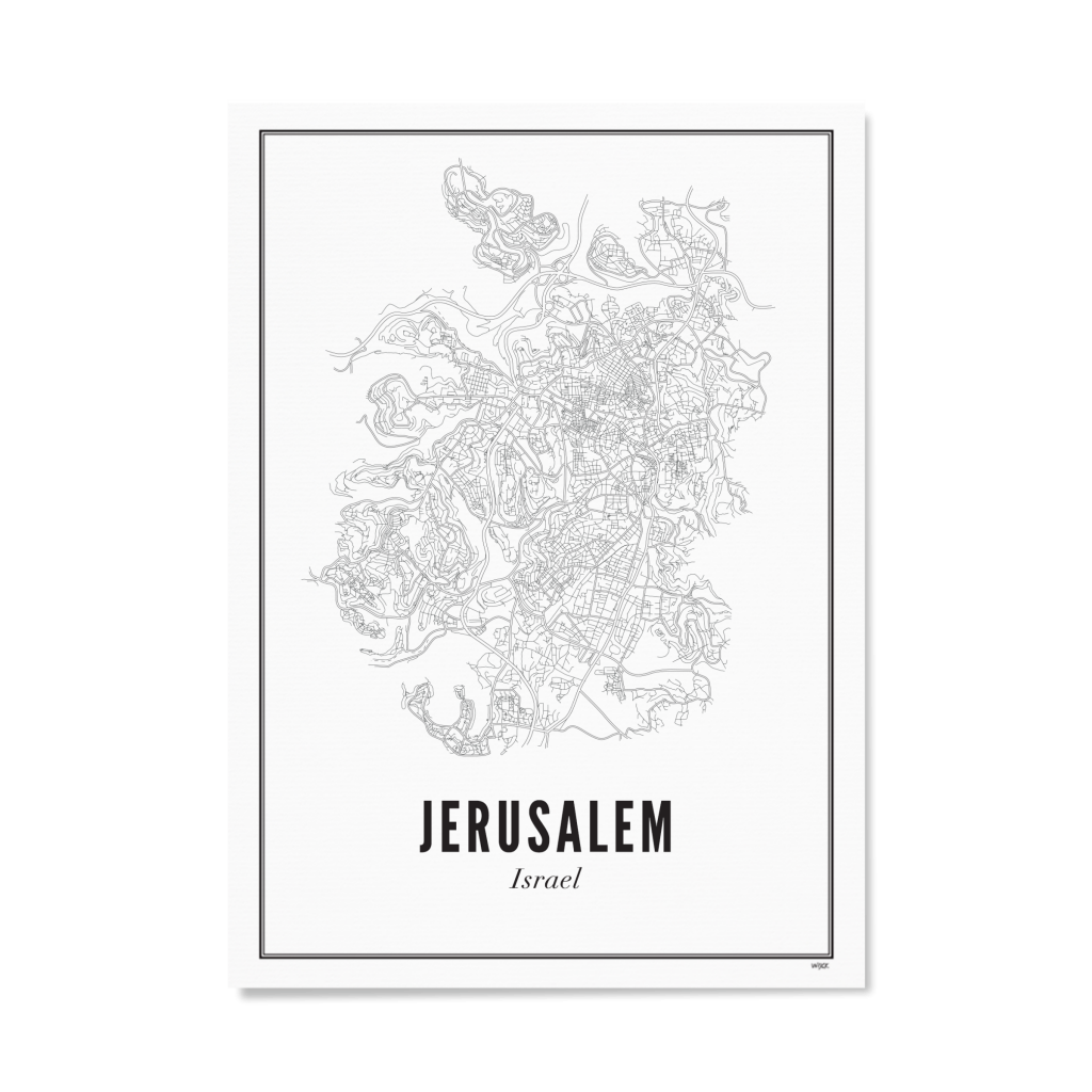 Poster von Jerusalem - Stadt | WIJCK.