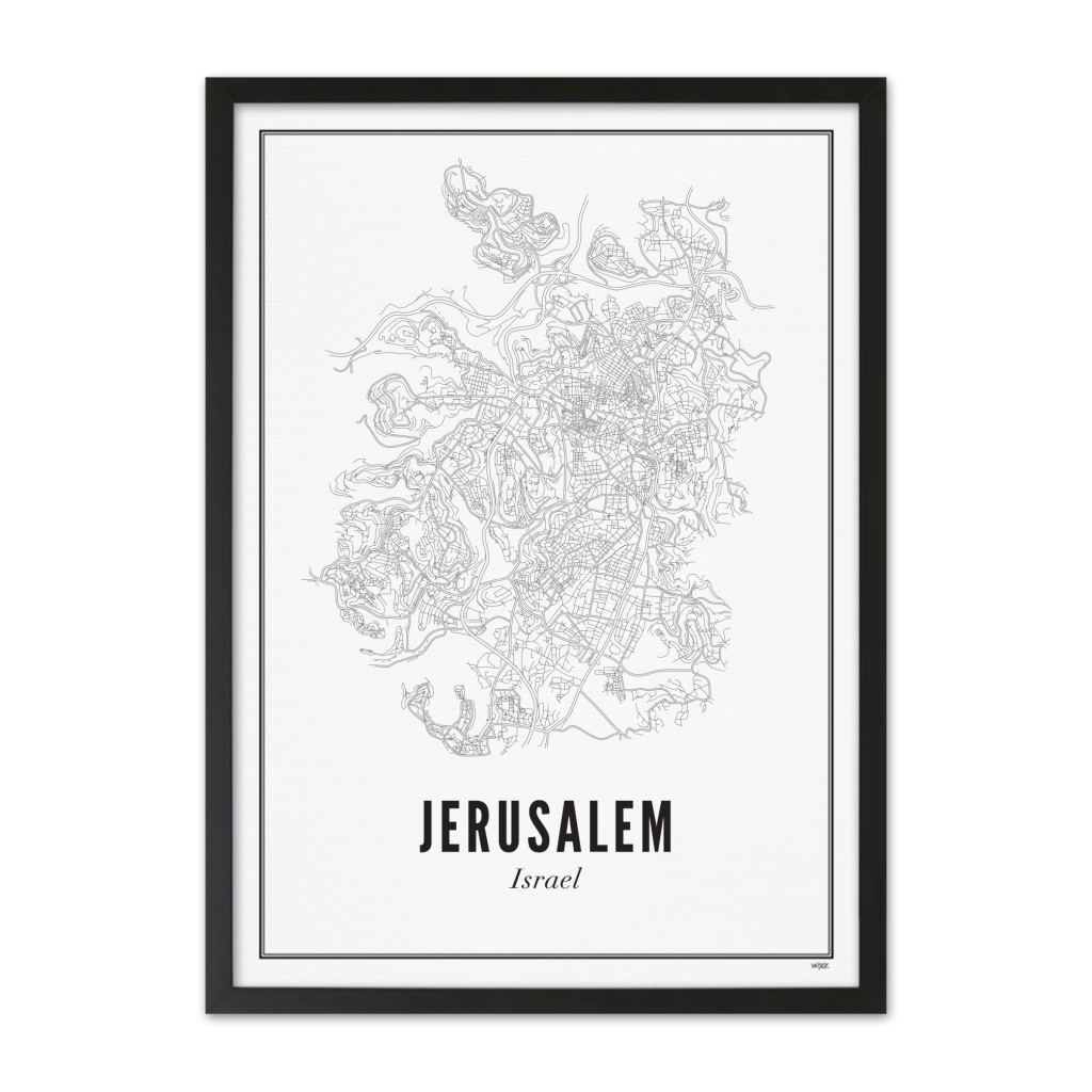 Poster von Jerusalem - Stadt | WIJCK.