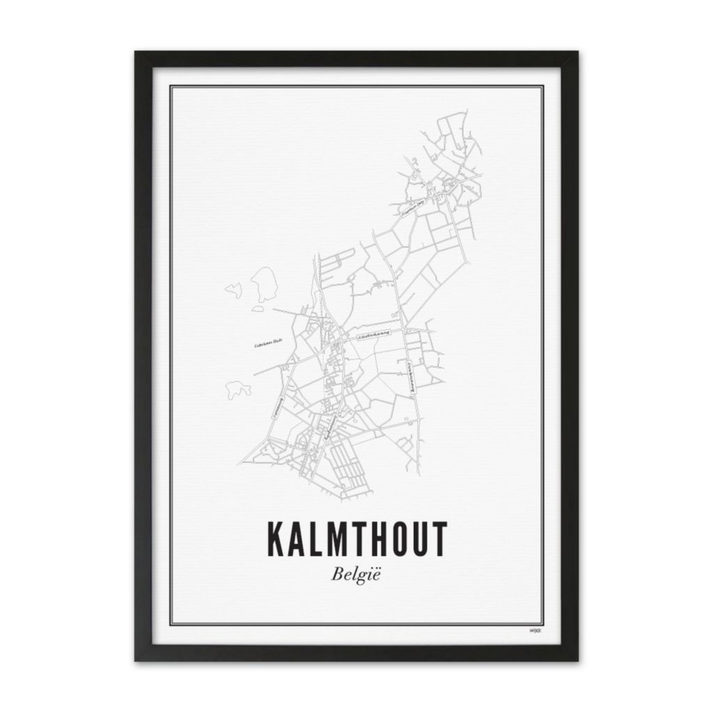 Poster van Kalmthout - Stad | WIJCK. 