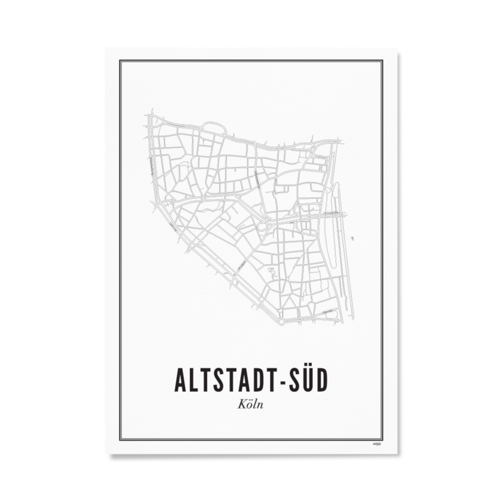 Poster of Cologne - Altstadt-Süd | WIJCK.