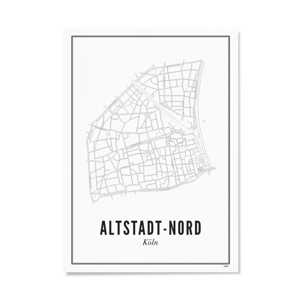 Poster von Köln - Altstadt-Nord | WIJCK.