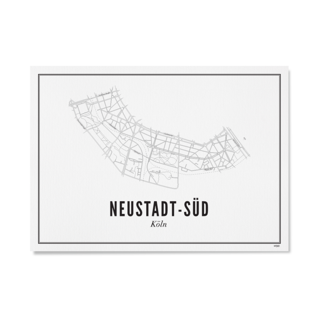 Poster van Keulen - Neustadt-Süd | WIJCK. 